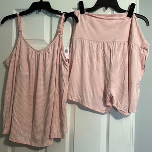 NWT maternity pajama set with nursing top.,